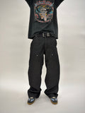 Deep Indigo Raw Denim Double Knee Pants