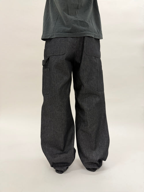 Deep Indigo Raw Denim Double Knee Pants